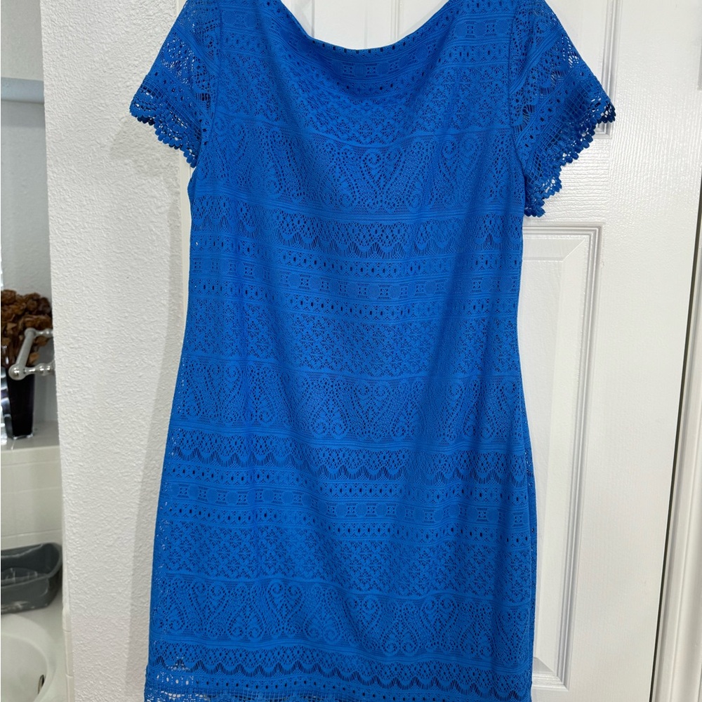 Like new, women’s blue dress, size 12